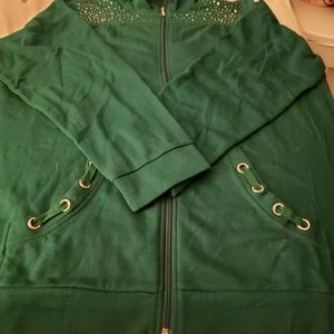 Quacker Factory XL Green Jacket